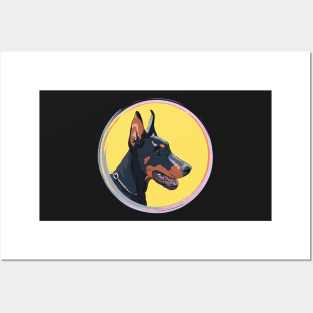 Dog Doberman Pinscher Posters and Art